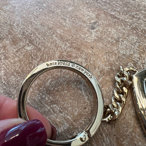 Kate Spade Rotating Heart Shaped Keychain - Picture 10 of 12